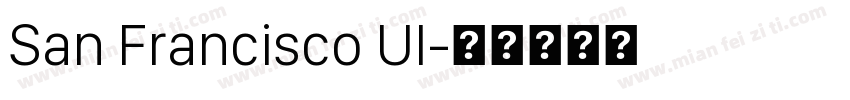 San Francisco UI字体转换